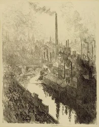 Der große Schornstein, Sheffield, 1910